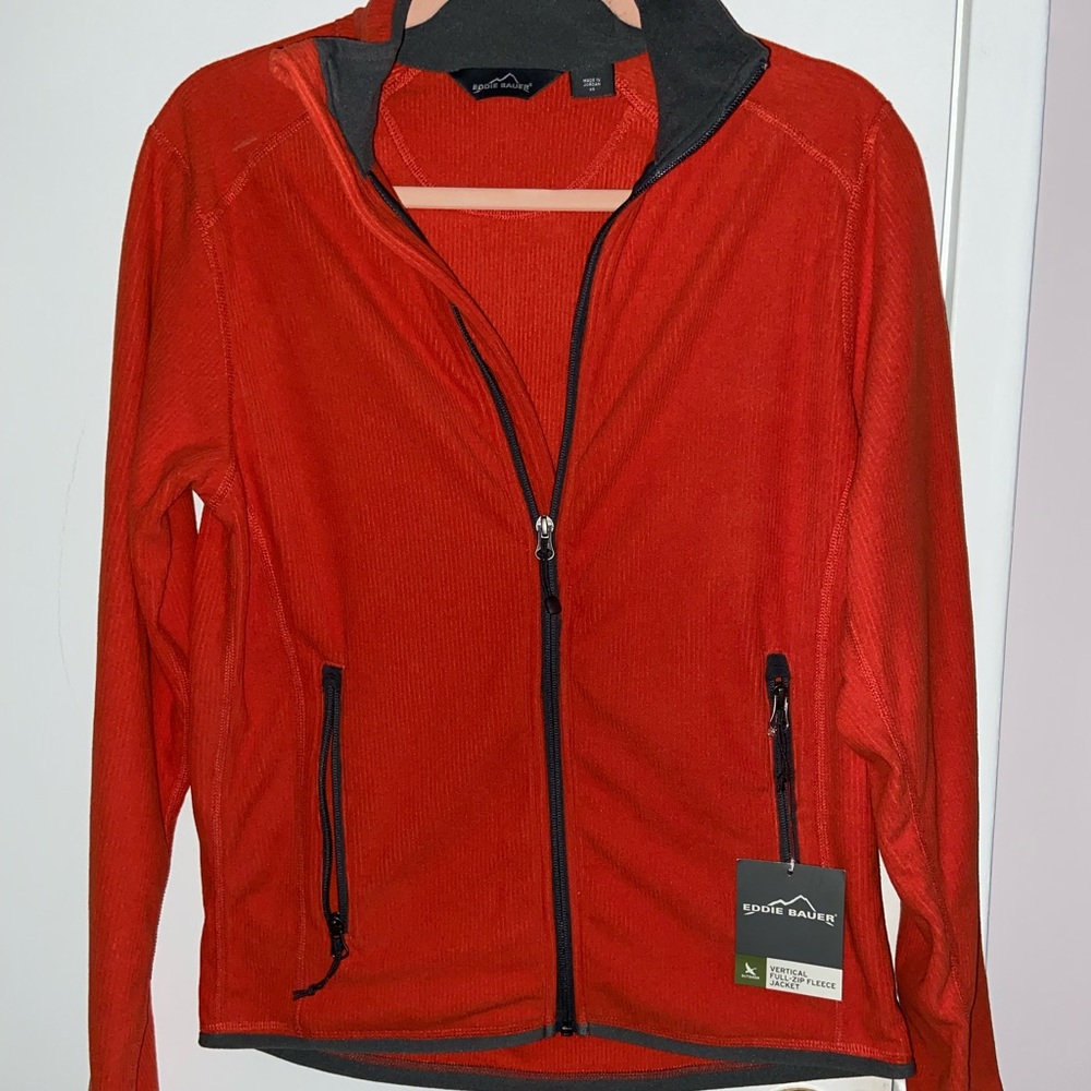 - NWT Eddie Bauer thin polar fleece jacket